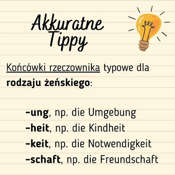 Akkuratne Tippy: rodzaj żeński