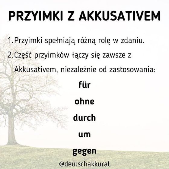 Przyimki z Akkusativem
