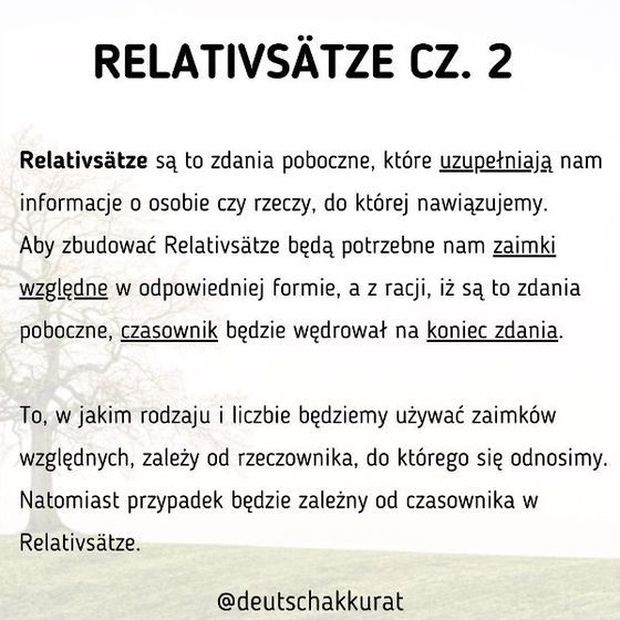 Relativsätze, cz. 2
