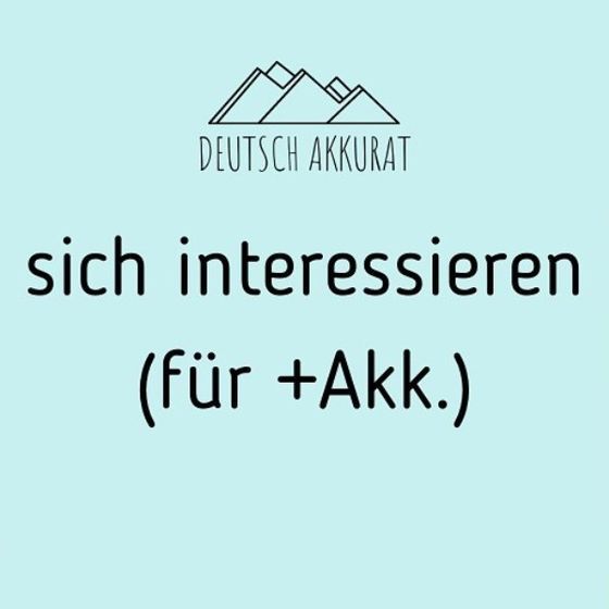 sich interessieren (für +Akk.)