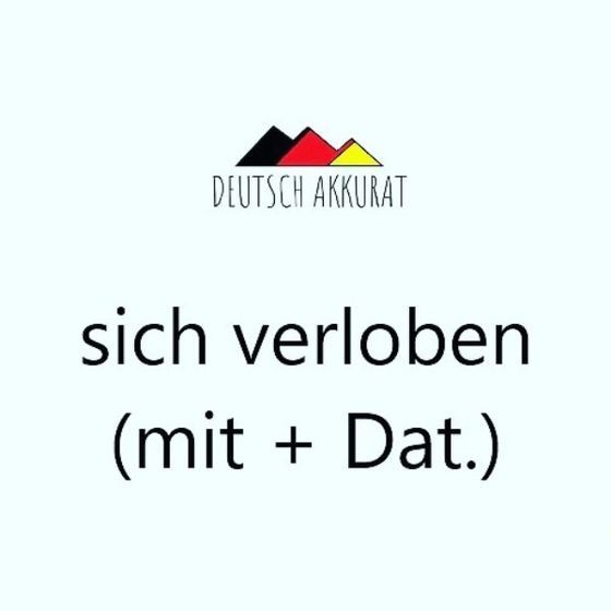 sich verloben (mit +Dat.)