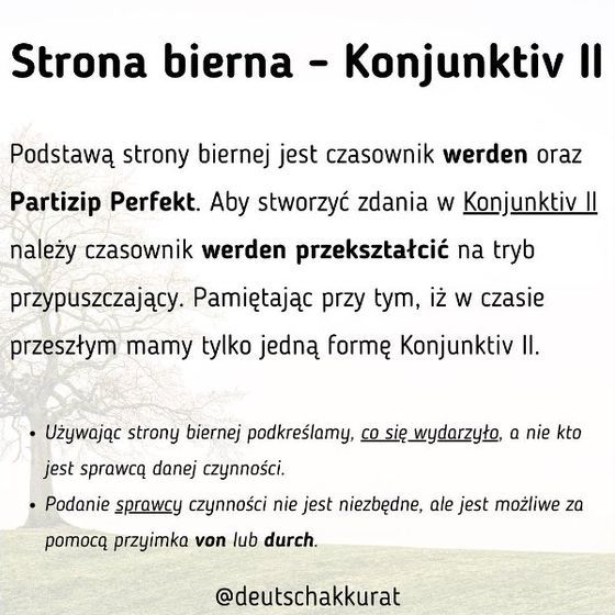 Strona bierna w Konjunktiv II