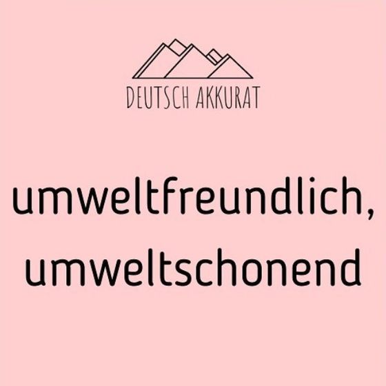umweltfreundlich, umweltschonend