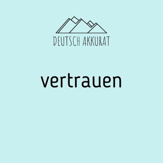 vertrauen